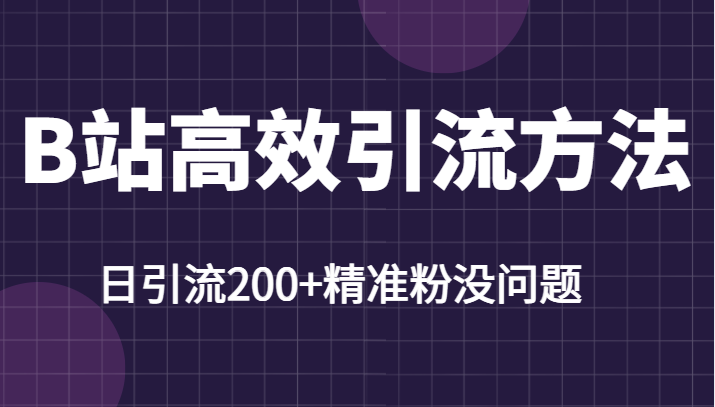B站高效引流方法,学会这一招,日引流200+精准粉没任何问题 B站高效引流方法,学会这一招,日引流200+精准粉没任何问题