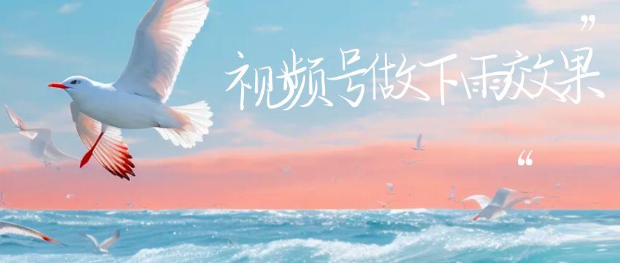 视频号做下雨视频,一个账号一周涨粉10W+,日入1000+附保姆级教程 视频号做下雨视频,一个账号一周涨粉10W+,日入1000+附保姆级教程