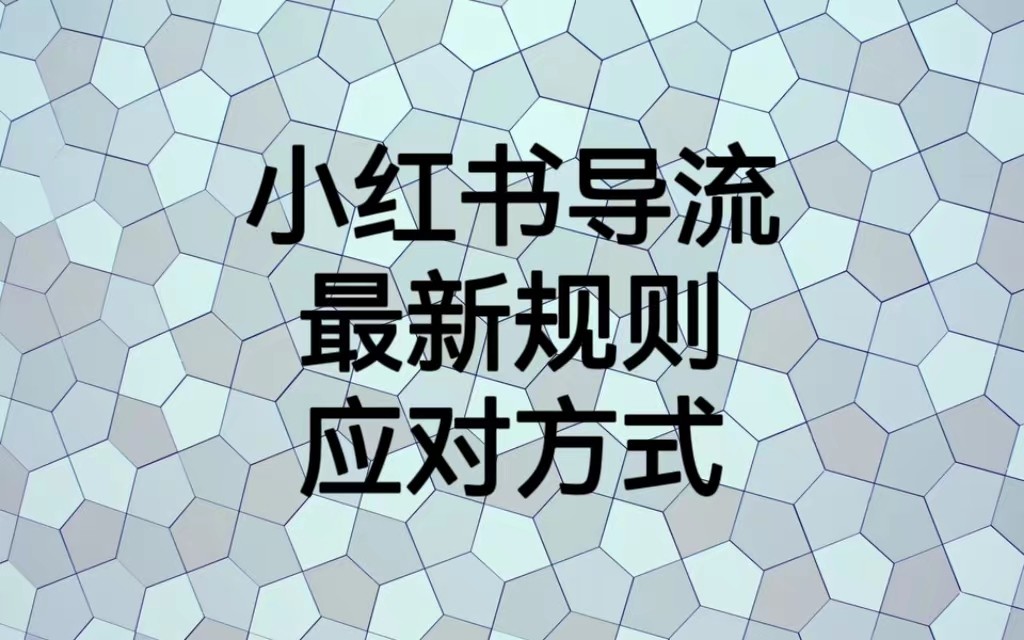 小红书导流最新规则应对方式,新规以后目前还可用的引流方式解读 小红书导流最新规则应对方式,新规以后目前还可用的引流方式解读