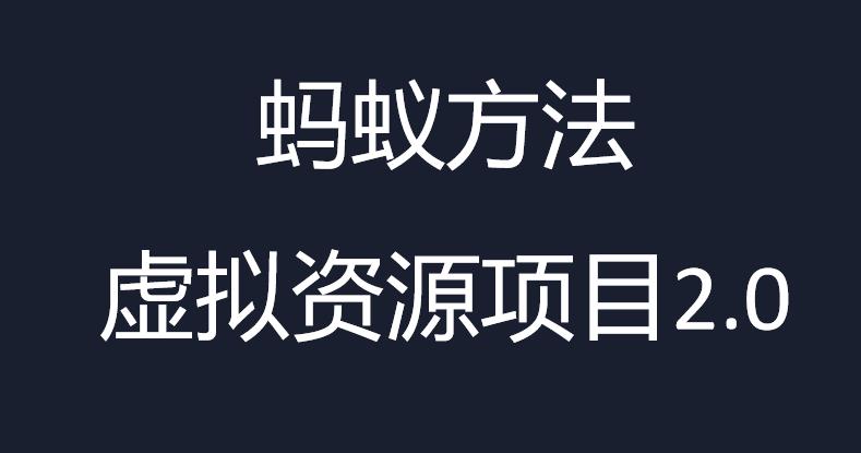 虚拟资源掘金课,虚拟资源的全套玩法 价值1980元 虚拟资源掘金课,虚拟资源的全套玩法 价值1980元