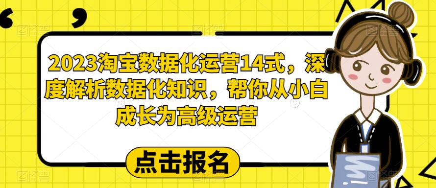 2023淘宝数据化-运营 14式,深度解析数据化知识,帮你从小白成长为高级运营 2023淘宝数据化-运营 14式,深度解析数据化知识,帮你从小白成长为高级运营
