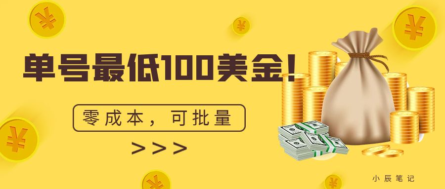 单号最低100美金,零成本,小白无脑操作。可复制,可扩大。 单号最低100美金,零成本,小白无脑操作。可复制,可扩大。