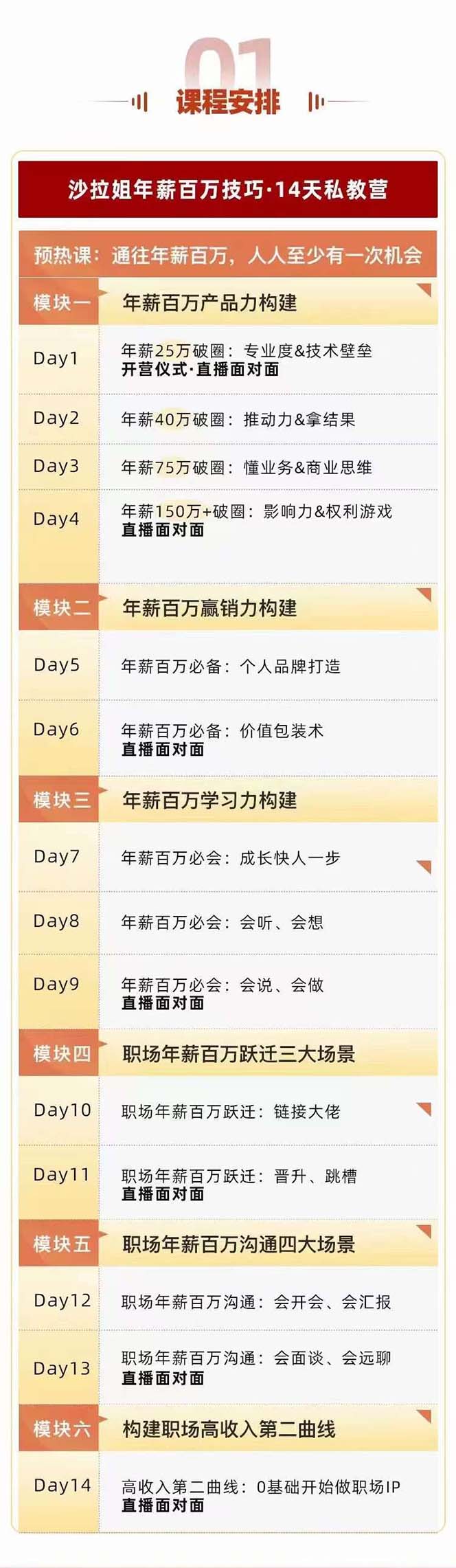通往百万年薪之路·陪跑训练营：职场外挂/年薪百万技巧/职业规划定制