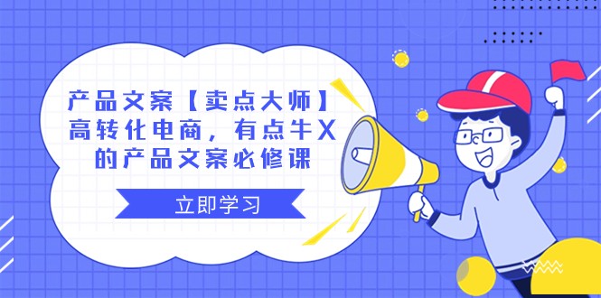 产品文案【卖点大师】高转化电商,有点牛X的 产品文案必修课 产品文案【卖点大师】高转化电商,有点牛X的 产品文案必修课