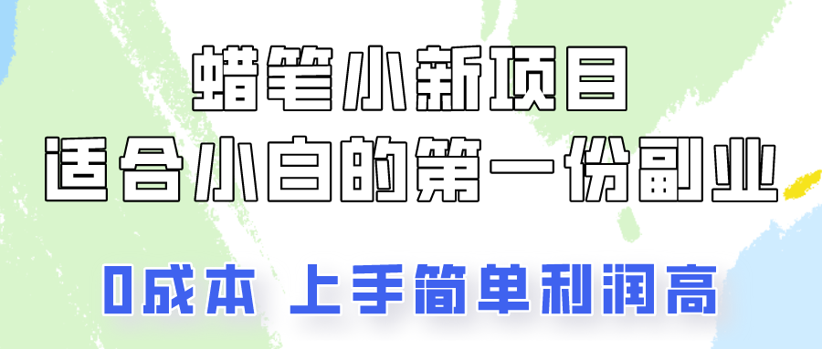蜡笔小新项目拆解,0投入,0成本,小白一个月也能多赚3000+