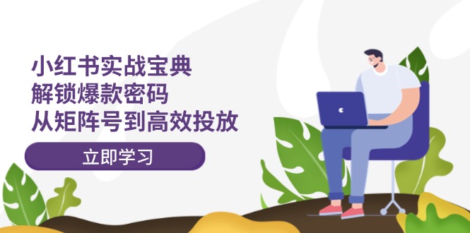 小红书实战宝典:解锁爆款密码,从矩阵号到高效投放