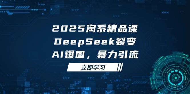 2025无界精品课,DeepSeek裂变,AI爆图,暴力引流助力淘系运营