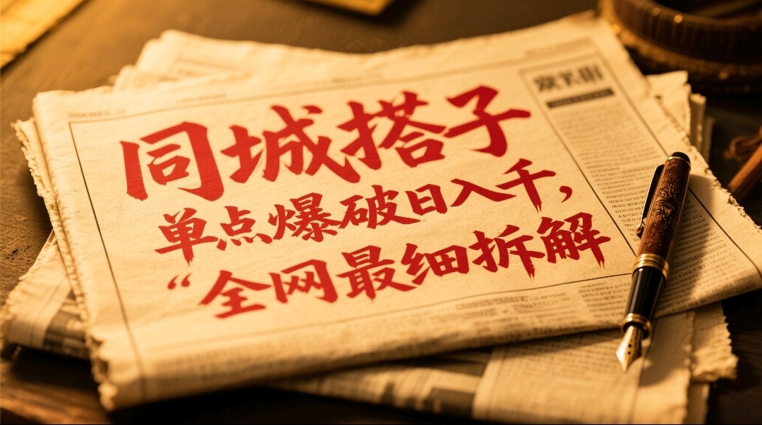 同城搭子群19.9单点爆破日入千,搭子组局月入万,全网最细拆解