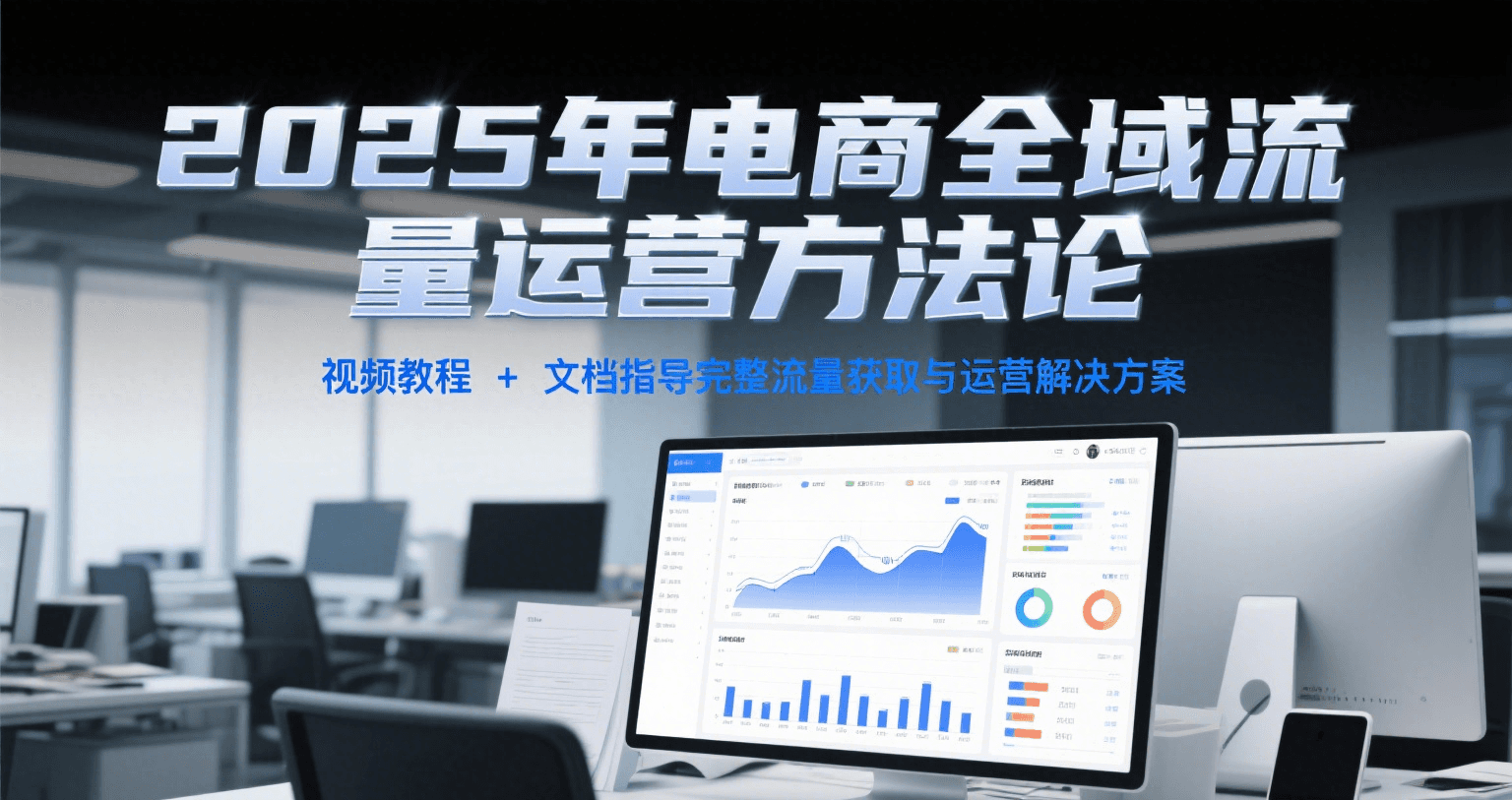 2025年电商全域流量运营方法论，视频教程+文档指导完整流量获取与运营解决方案