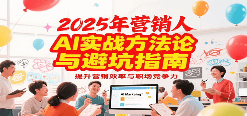 2025年营销实战方法论与避坑指南,利用AI提升营销效率与职场竞争力