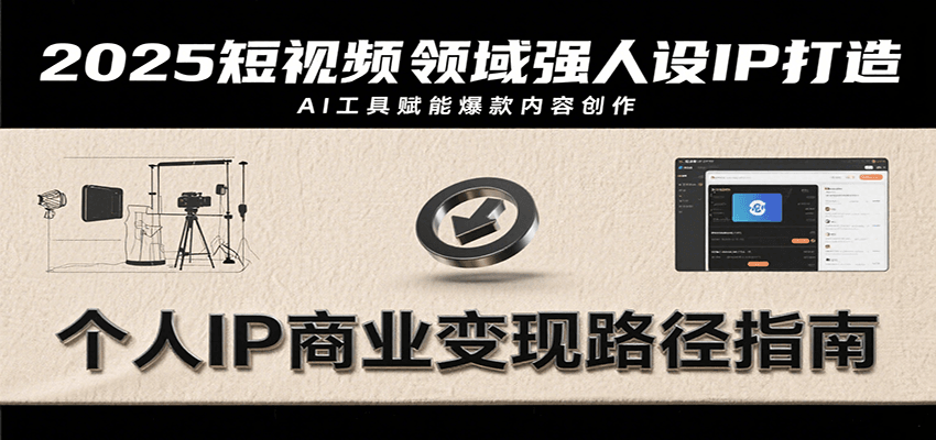 2025短视频领域强人设IP打造,结合爆款案例与AI工具应用,从个人出镜到商业成交转化