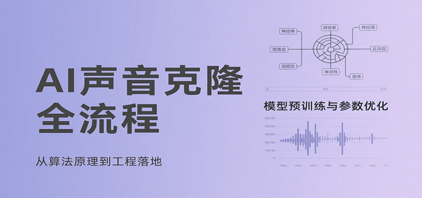 AI声音克隆全流程,基础概念到实战应用,3秒极速声音复刻、模型预训练、云端部署等