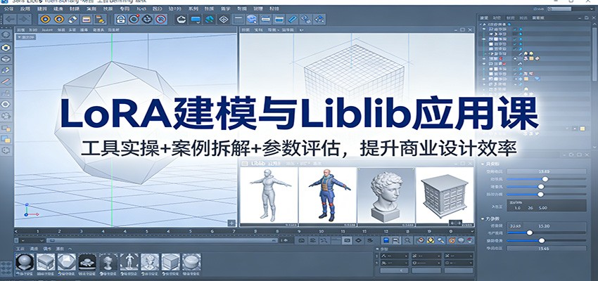LoRA建模与Liblib应用课:工具实操+案例拆解+参数评估,提升商业设计效率
