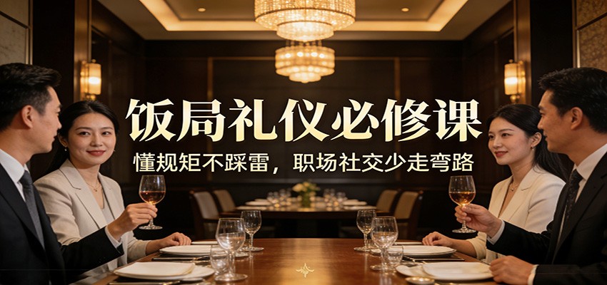公众号收费文章:《饭局礼仪必修课:懂规矩不踩雷,职场社交少走弯路》