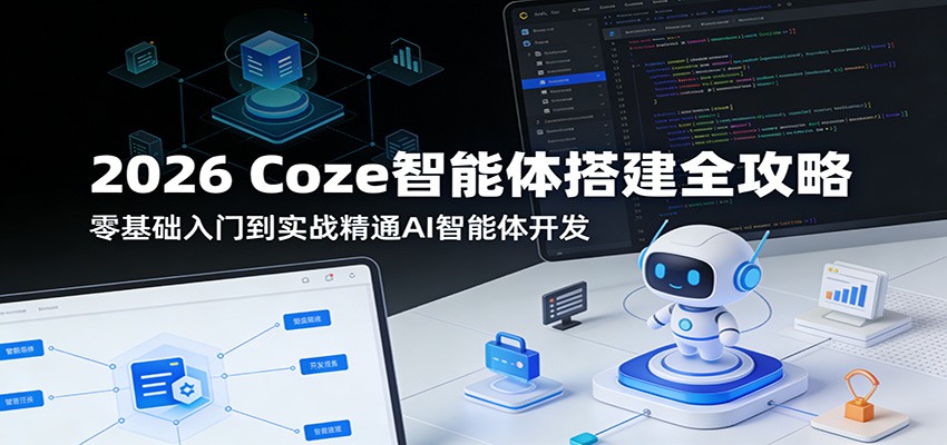 2026 Coze智能体搭建全攻略:零基础入门到实战精通AI智能体开发